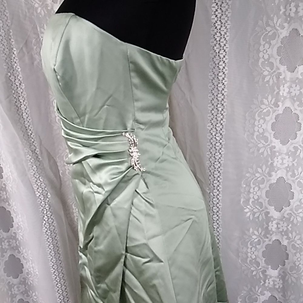 SAGE GREEN DAVID'S BRAND DRESS SIZE 2 - Picture 9 of 16